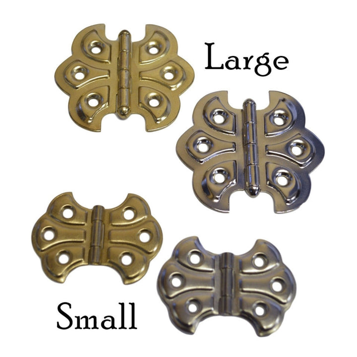 Historical Embossed Butterfly Hinge: Vintage Elegance for Your Cabinets Hinges Restoration Supplies