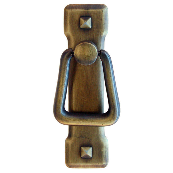 Arts & Crafts Vertical Ring Pull Furniture Hardware Restoration Supplies Antique Brass