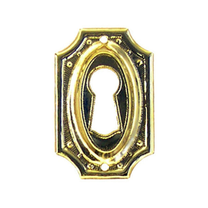 Colonial Revival Keyhole Cover Furniture Hardware Restoration Supplies Brass