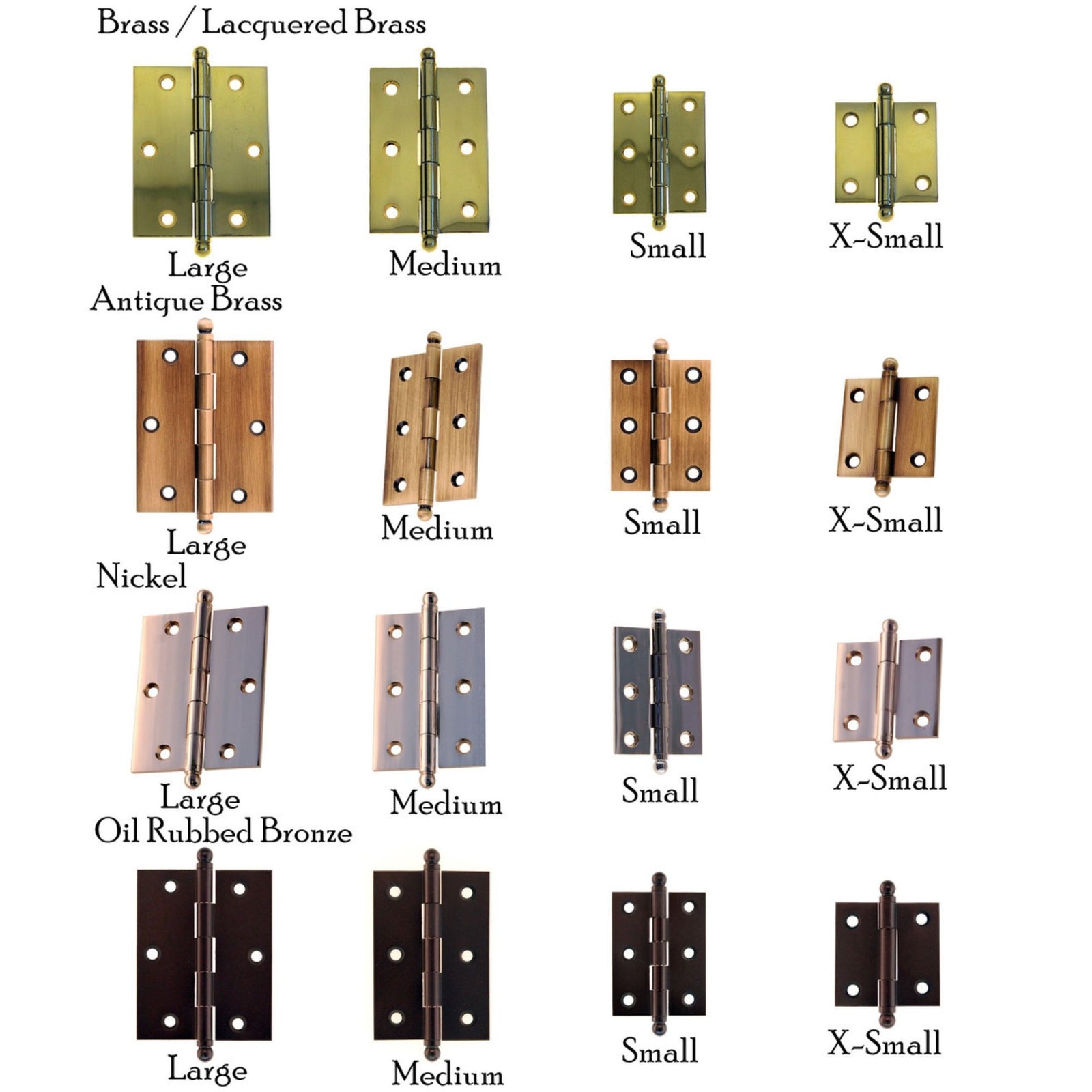 Solid Hinge, Heavy Duty Furniture Hardware Restoration Supplies