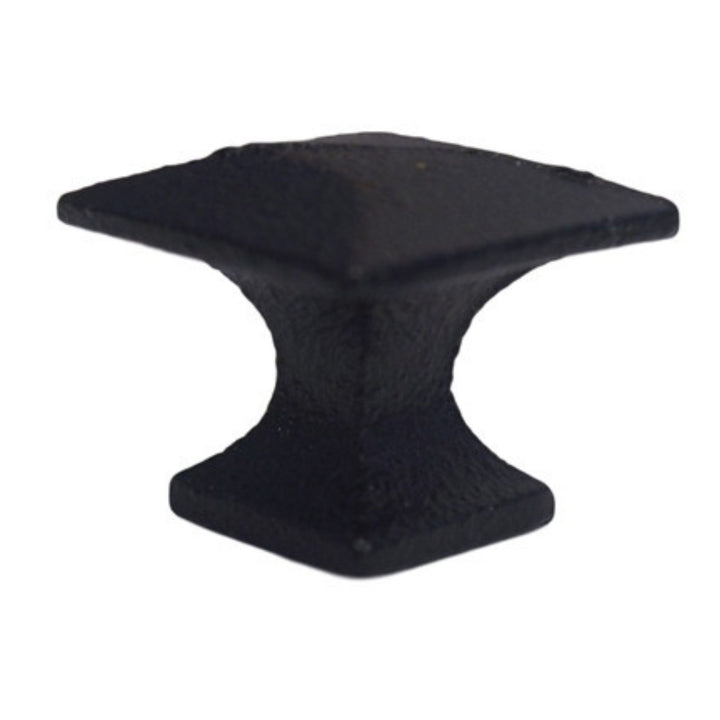 Durable Cast Iron Square Knob with Pyramid Design for Rustic and Vintage Charm Cabinet Hardware Restoration Supplies
