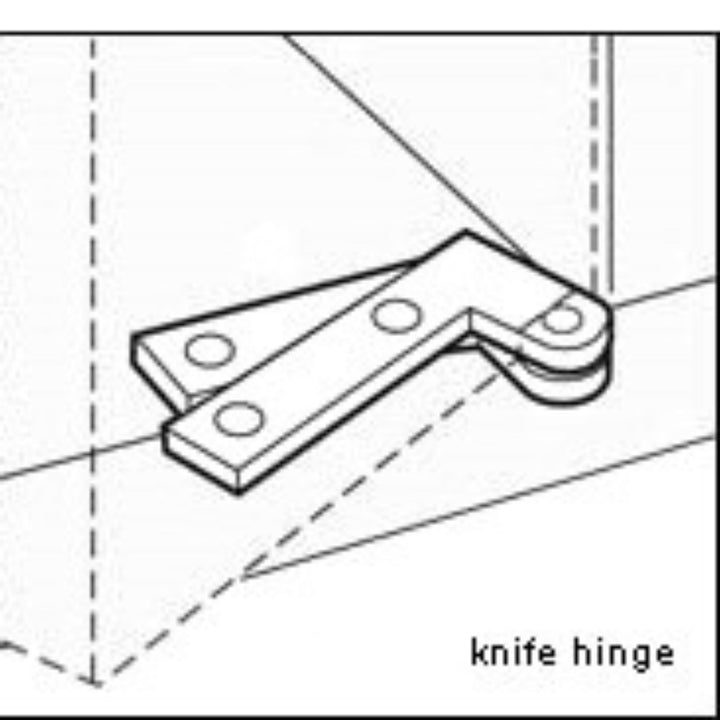 Offset Knife Hinge - Left or Right Furniture Hardware Restoration Supplies   