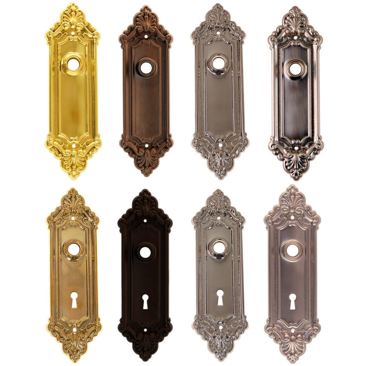 Door Trim Plate with Victorian Detailing Door & Window Hardware Restoration Supplies