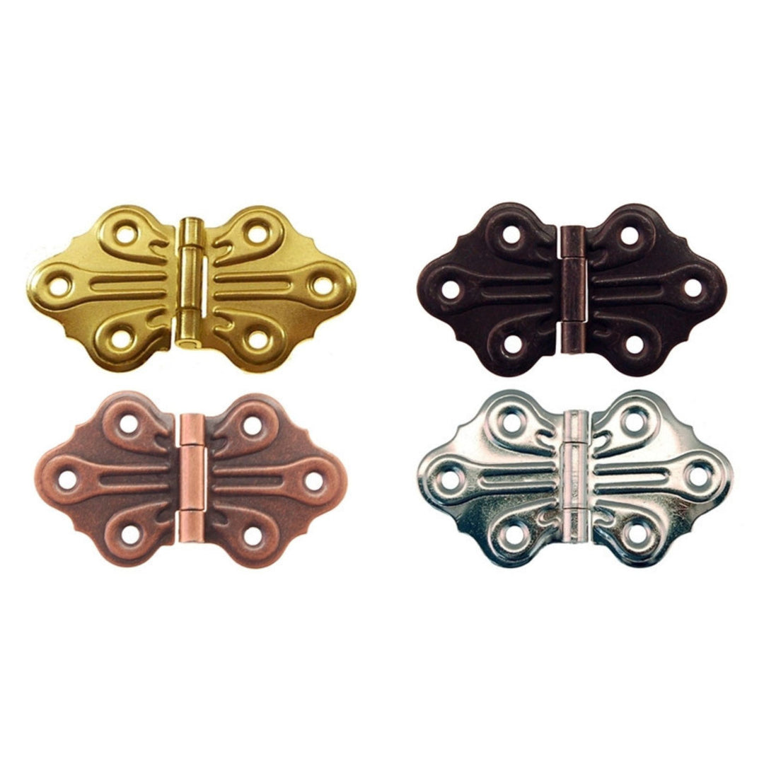 Embossed, Ornamental Hinge Furniture Hardware Restoration Supplies