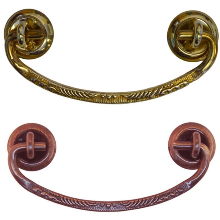 Elegant Victorian Bail Drawer Pull in Brass and Antique Brass for Timeless Furniture Charm Furniture Hardware Restoration Supplies