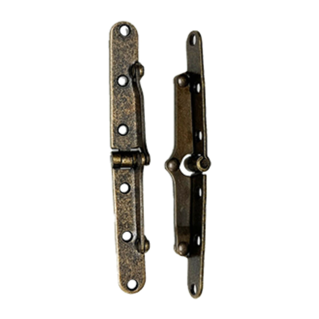 Antique Brass Plated Drop Front Desk Hinge Pair: Timeless Durability and Style Hinges Restoration Supplies