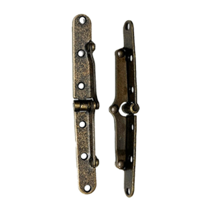 Antique Brass Plated Drop Front Desk Hinge Pair: Timeless Durability and Style Hinges Restoration Supplies