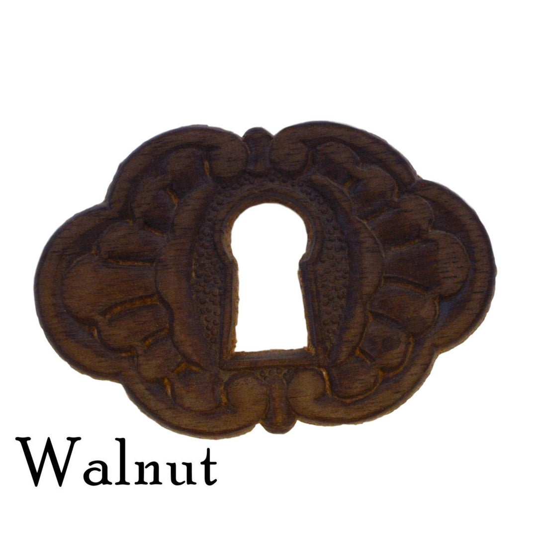Embossed Keyhole Cover, Scalloped Edges Furniture Hardware Restoration Supplies