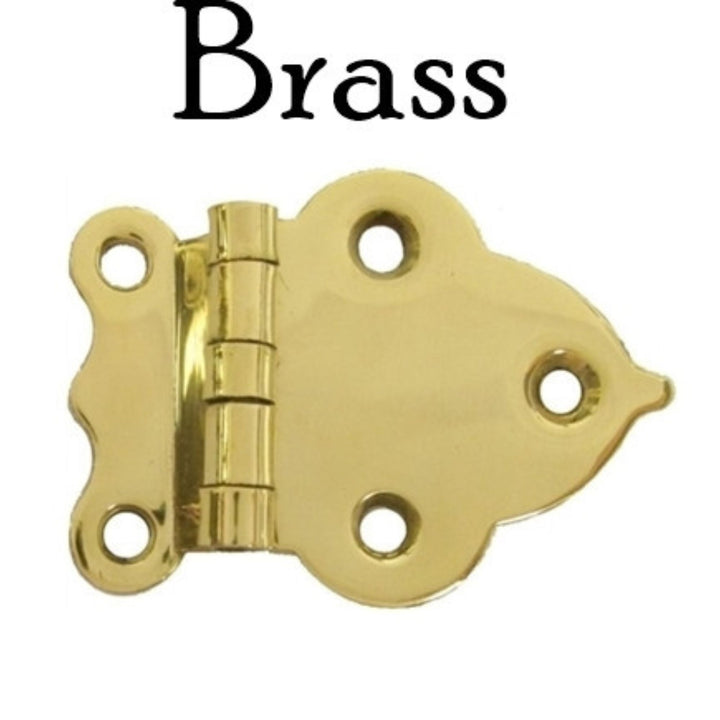 Boone Style Off-Set Hinge: Classic 3/8" Offset Classic Cabinet Hardware Hinges Restoration Supplies Brass