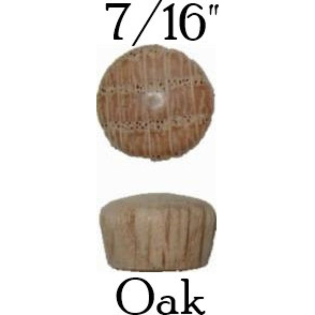 Wood Plugs, Rounded Head, End Grain All Other Products Restoration Supplies 7/16" Oak 1 Dozen
