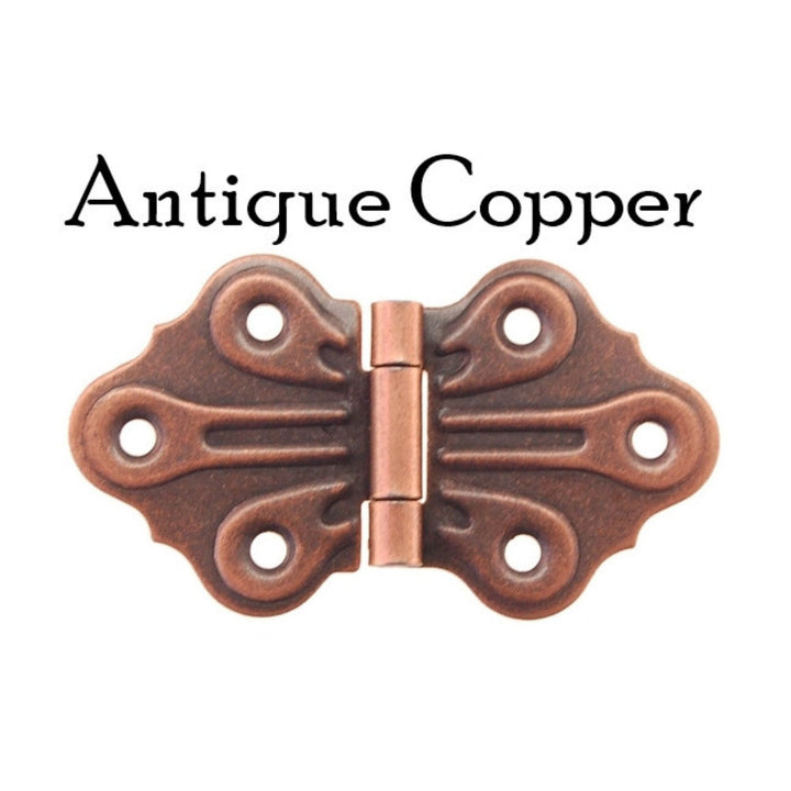 Embossed, Ornamental Hinge Furniture Hardware Restoration Supplies