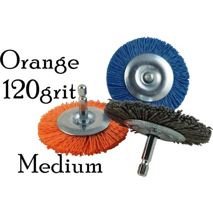 Nyalox Sanding Wheels Trunk Restoration Nyalox Orange - 120grit - Medium