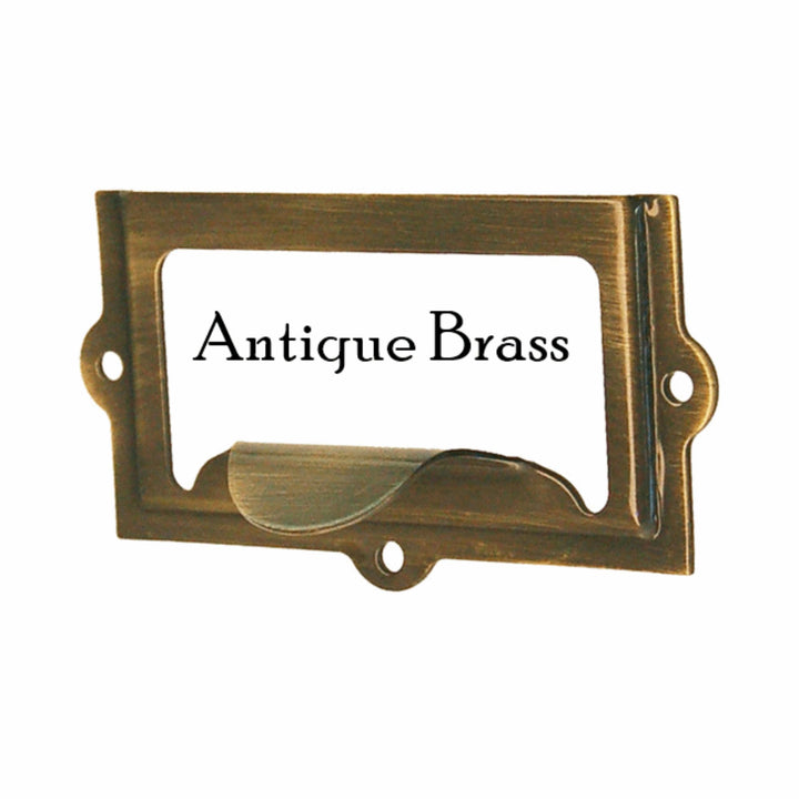 2" File Cabinet Card Holder w/Pull Furniture Hardware Restoration Supplies