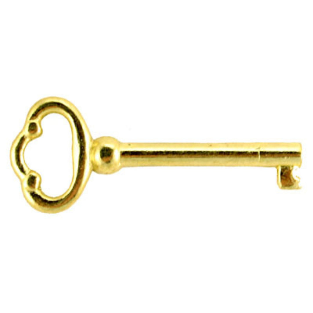 Plain Skeleton Key: A Classic and Reliable Solution for Antique Furniture Locks Skeleton Keys Restoration Supplies Brass