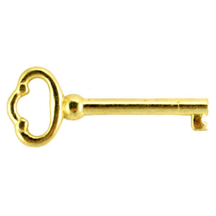 Plain Skeleton Key: A Classic and Reliable Solution for Antique Furniture Locks Skeleton Keys Restoration Supplies Brass