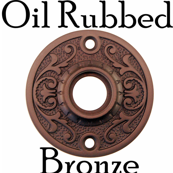 Ornate Door Knob Rosette Door & Window Hardware Restoration Supplies Oil Rubbed Bronze  