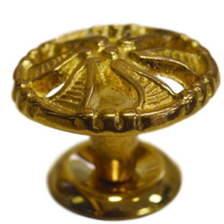 Elegant Decorative Victorian Knob in Brass and Antique Brass for Timeless Furniture Charm Cabinet Hardware Restoration Supplies