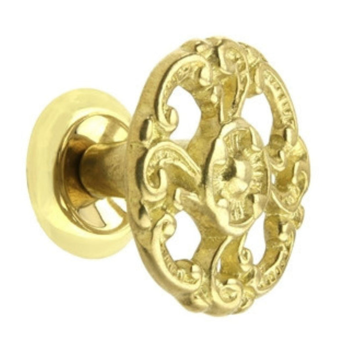 Victorian Cast Brass Knob Cabinet Hardware Restoration Supplies