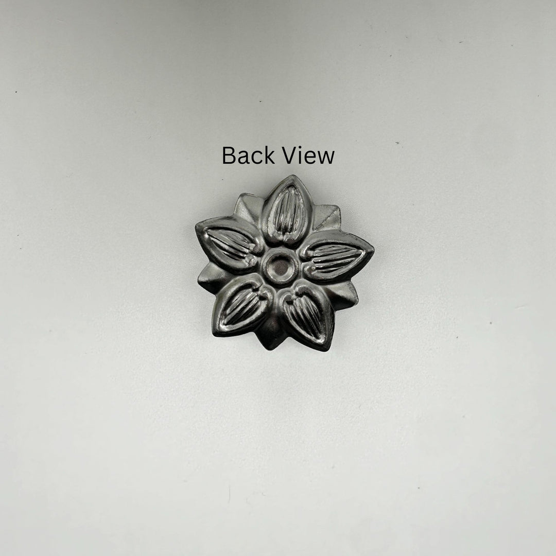 Steel Trunk Rosette: Classic Decorative Ornament for Antique Trunk Restoration Trunk Restoration Restoration Supplies