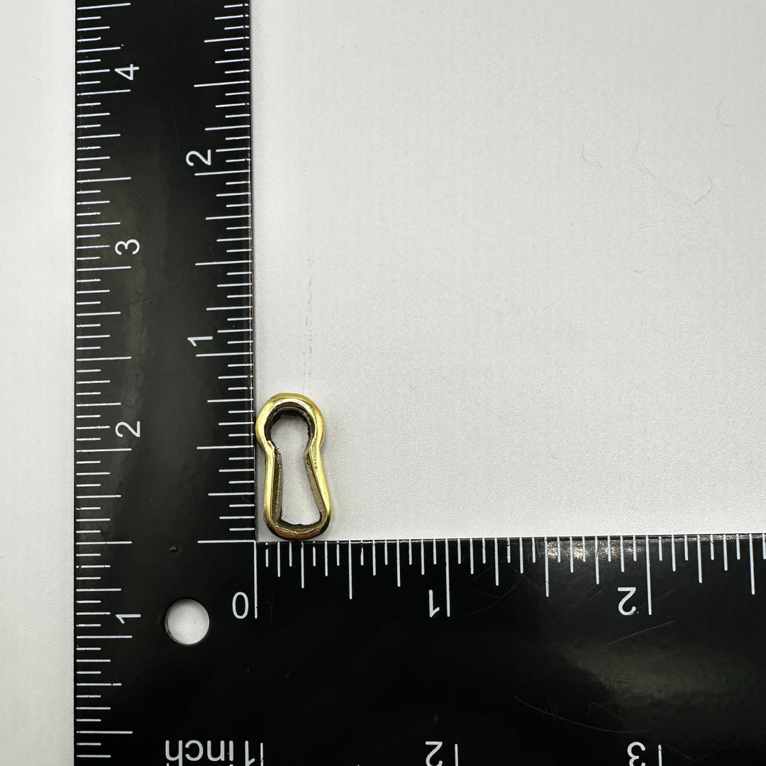 Authentic Cast Brass Keyhole Insert for Premium Antique Furniture Pieces Furniture Hardware Restoration Supplies