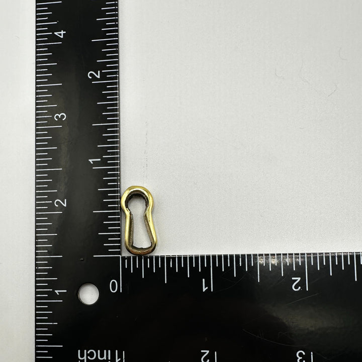 Authentic Cast Brass Keyhole Insert for Premium Antique Furniture Pieces Furniture Hardware Restoration Supplies