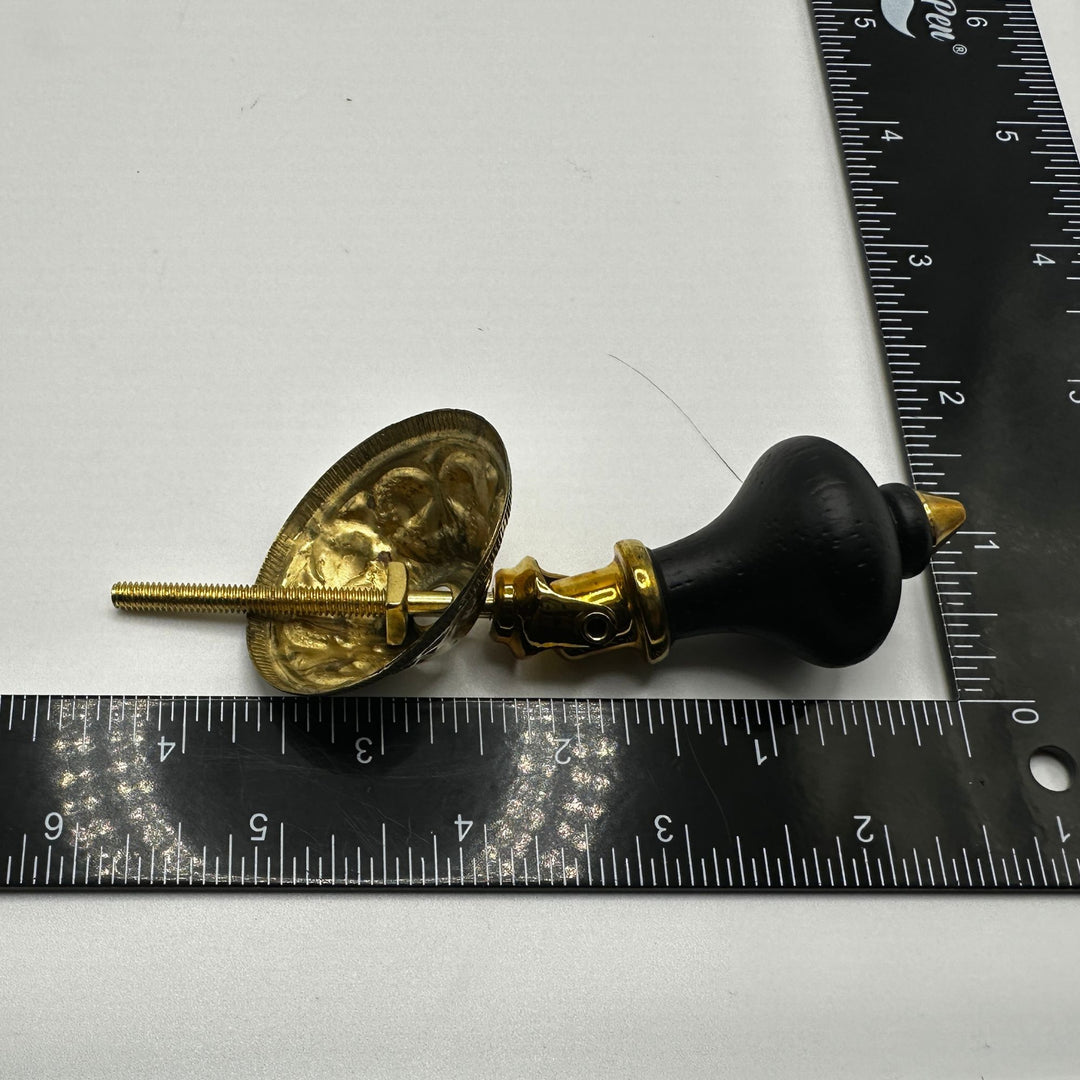 Wooden Eastlake Drop Pull, Brass or Antique Brass Furniture Hardware Restoration Supplies