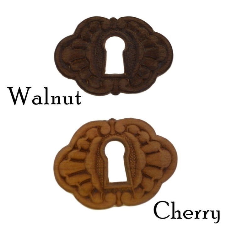 Embossed Keyhole Cover, Scalloped Edges Furniture Hardware Restoration Supplies