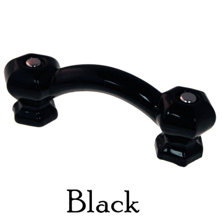 Colorful Glass Handle, Hexagon Cabinet Hardware Restoration Supplies