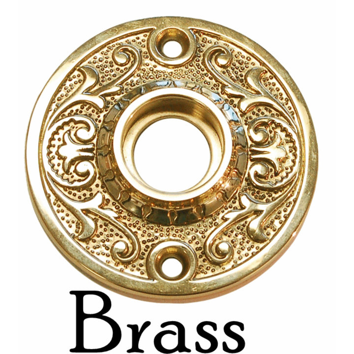 Ornate Door Knob Rosette Door & Window Hardware Restoration Supplies Brass