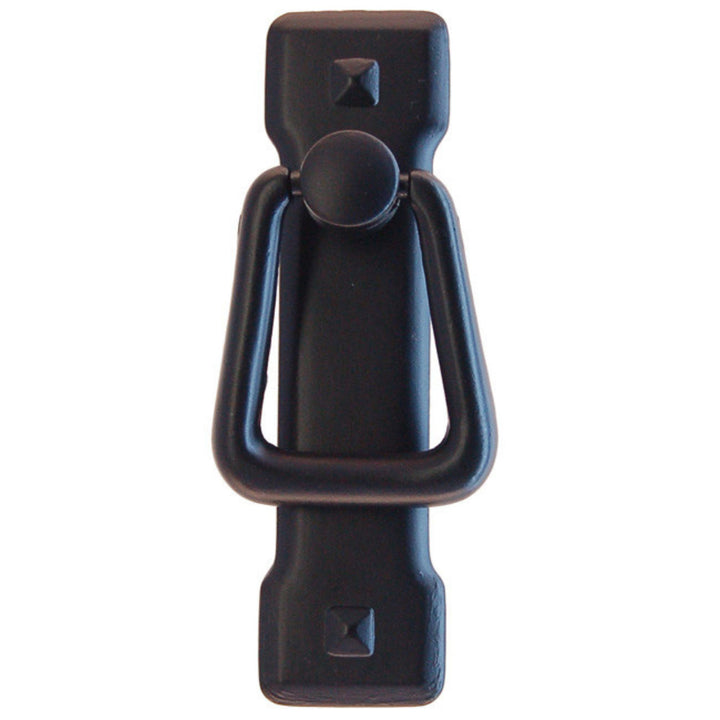 Arts & Crafts Vertical Ring Pull Furniture Hardware Restoration Supplies Flat Black