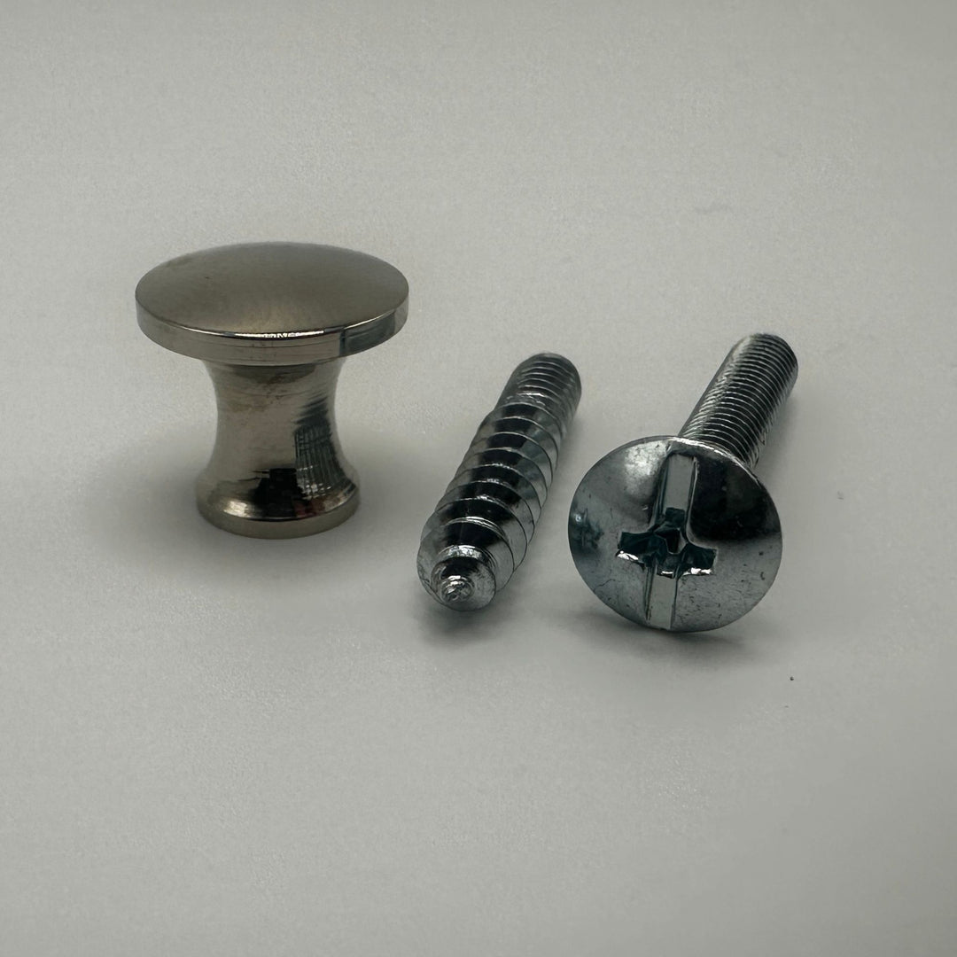 Small Lawyers Bookcase Knob - Brass or Nickel Cabinet Hardware Restoration Supplies