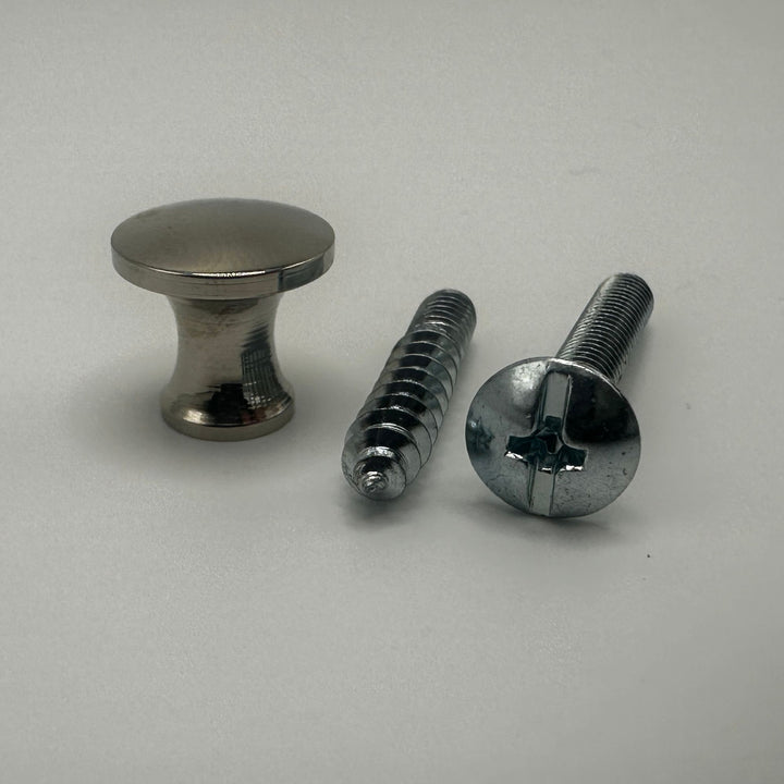 Small Lawyers Bookcase Knob - Brass or Nickel Cabinet Hardware Restoration Supplies