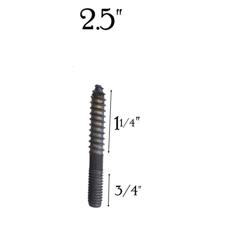 2.5" 3" or 4" Hanger Bolt Furniture Hardware Restoration Supplies
