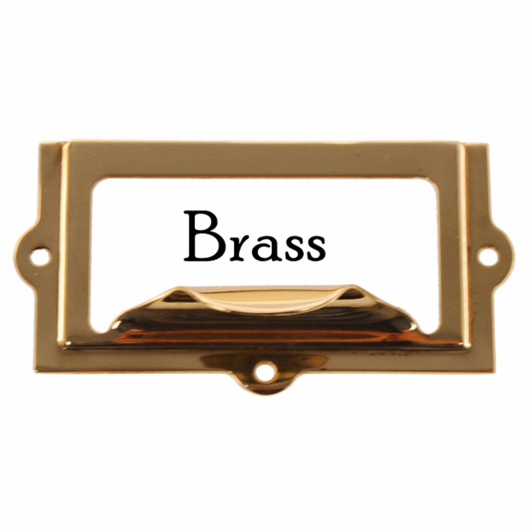 2" File Cabinet Card Holder w/Pull Furniture Hardware Restoration Supplies