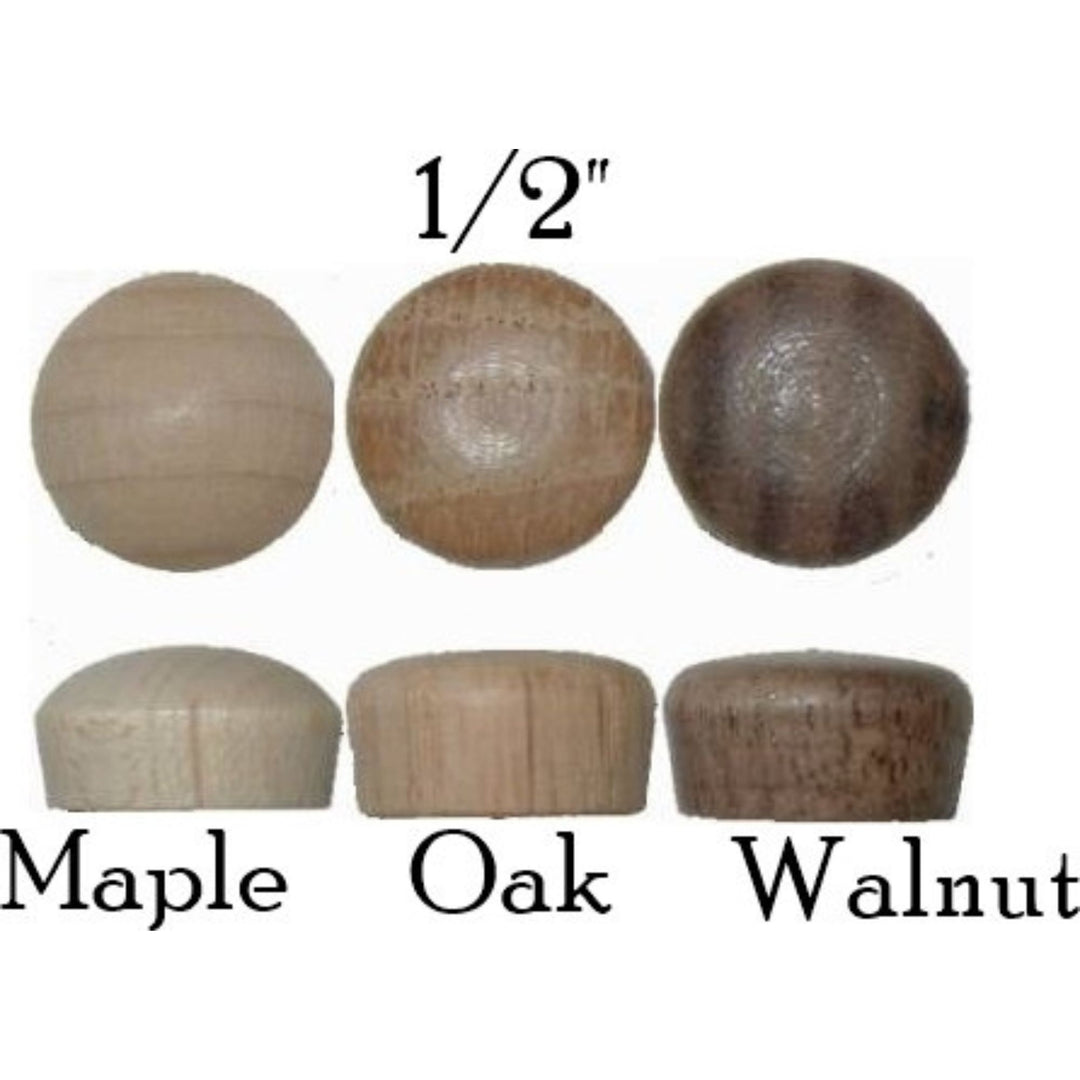 Wood Plugs, Rounded Head, End Grain All Other Products Restoration Supplies 1/2" Walnut 1 Dozen