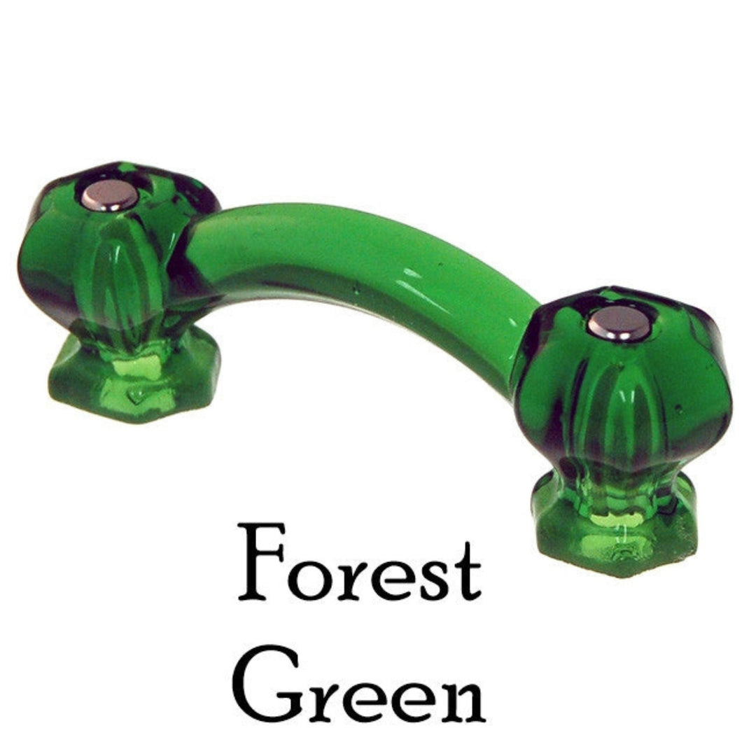 Colorful Glass Handle, Hexagon Cabinet Hardware Restoration Supplies