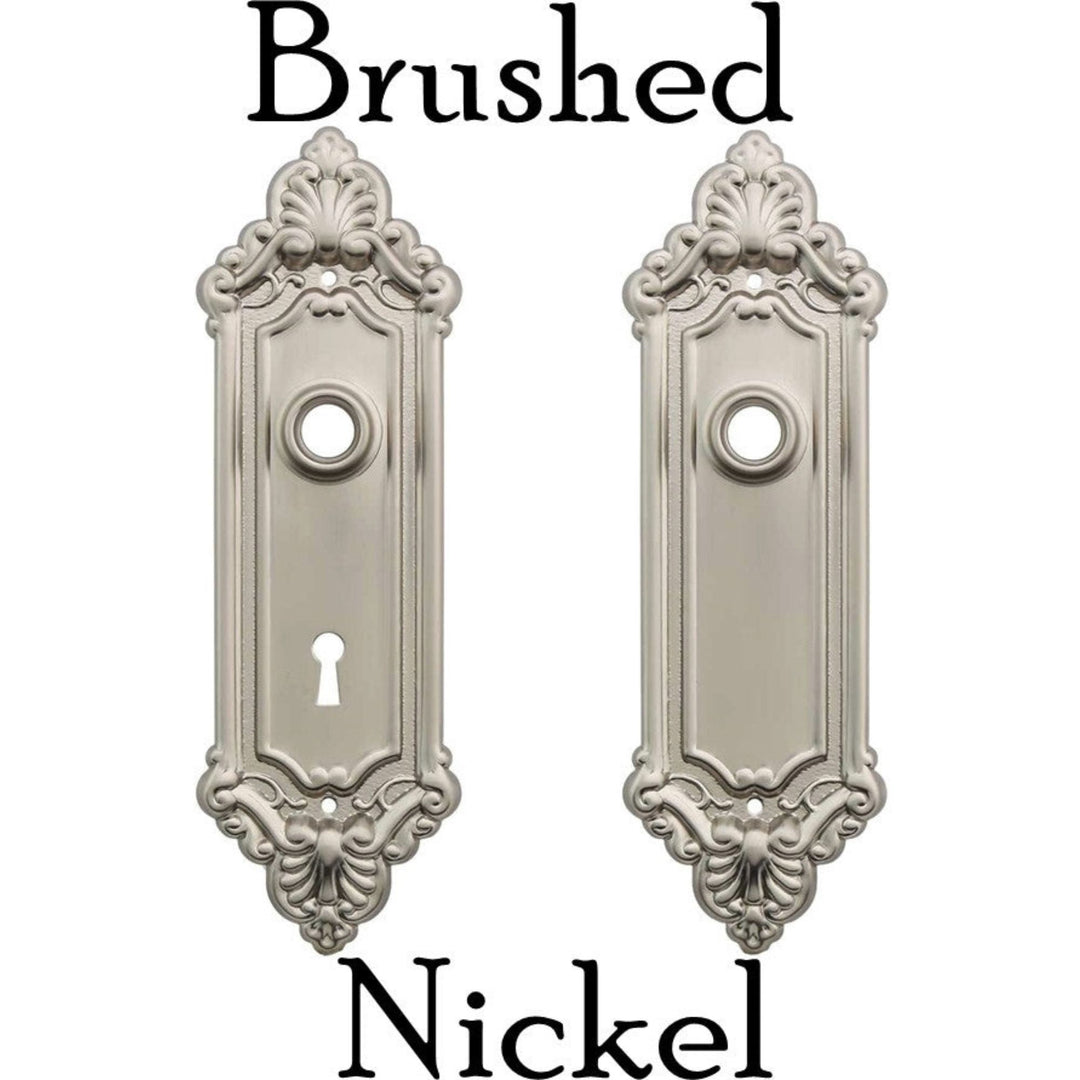 Door Trim Plate with Victorian Detailing Door & Window Hardware Restoration Supplies