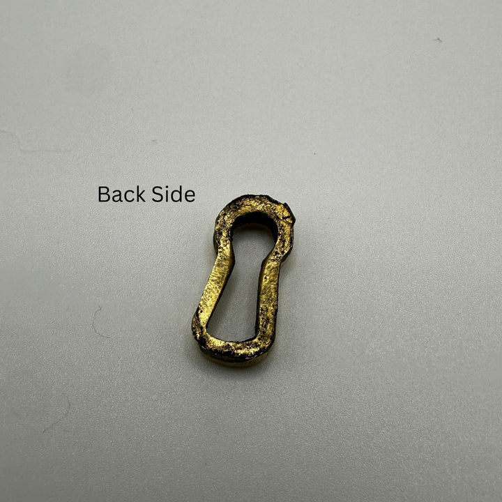 Authentic Cast Brass Keyhole Insert for Premium Antique Furniture Pieces Furniture Hardware Restoration Supplies