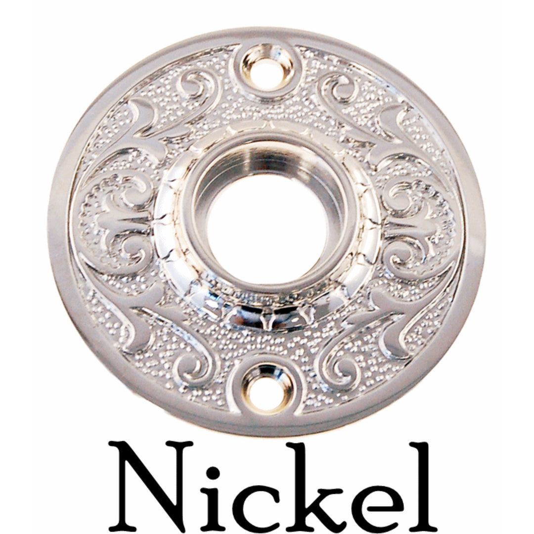 Ornate Door Knob Rosette Door & Window Hardware Restoration Supplies Nickel