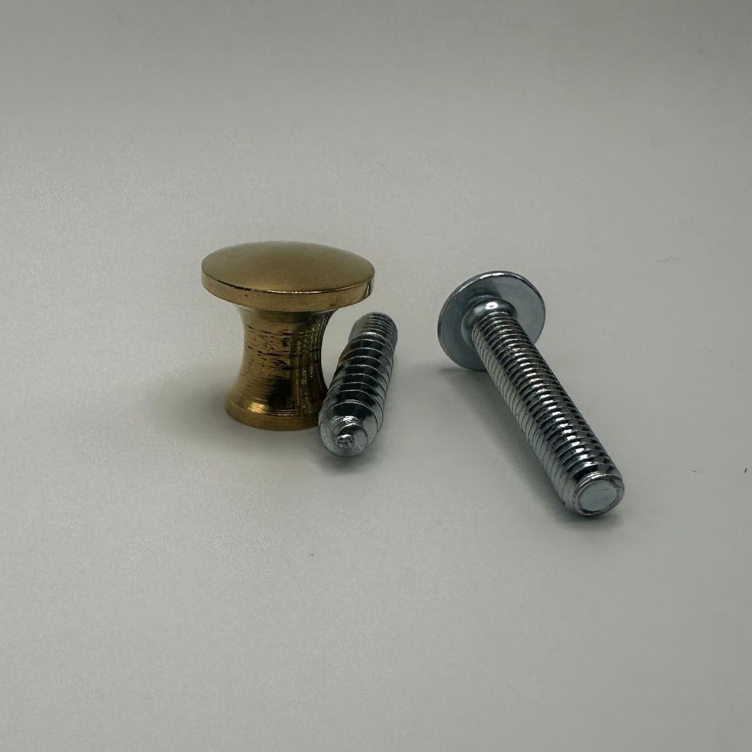 Small Lawyers Bookcase Knob - Brass or Nickel Cabinet Hardware Restoration Supplies