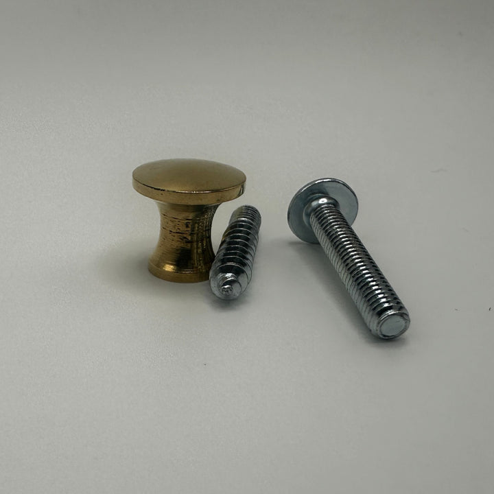 Small Lawyers Bookcase Knob - Brass or Nickel Cabinet Hardware Restoration Supplies