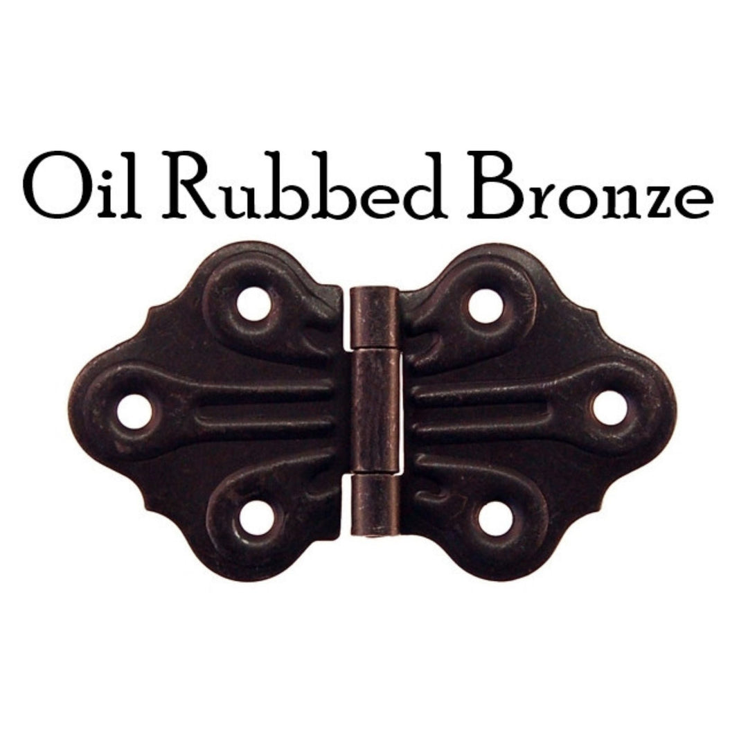 Embossed, Ornamental Hinge Furniture Hardware Restoration Supplies