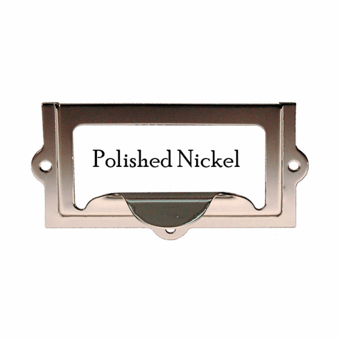 2" File Cabinet Card Holder w/Pull Furniture Hardware Restoration Supplies