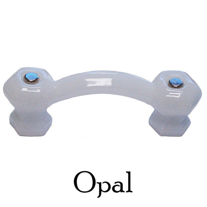 Colorful Glass Handle, Hexagon Cabinet Hardware Restoration Supplies