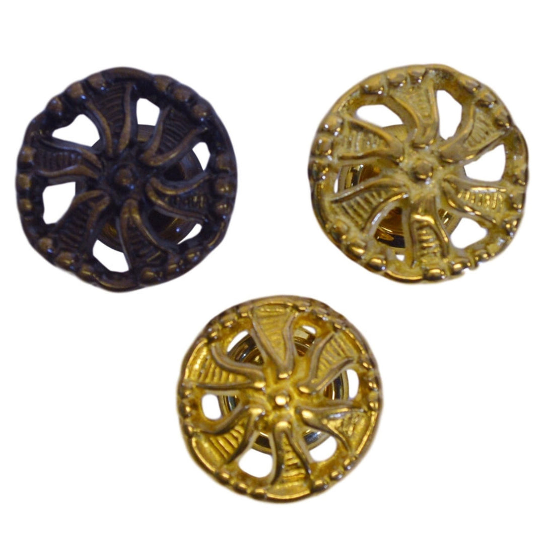Elegant Decorative Victorian Knob in Brass and Antique Brass for Timeless Furniture Charm Cabinet Hardware Restoration Supplies