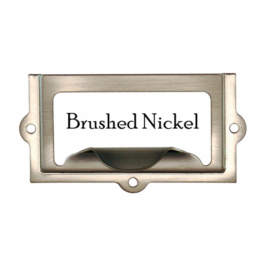 2" File Cabinet Card Holder w/Pull Furniture Hardware Restoration Supplies