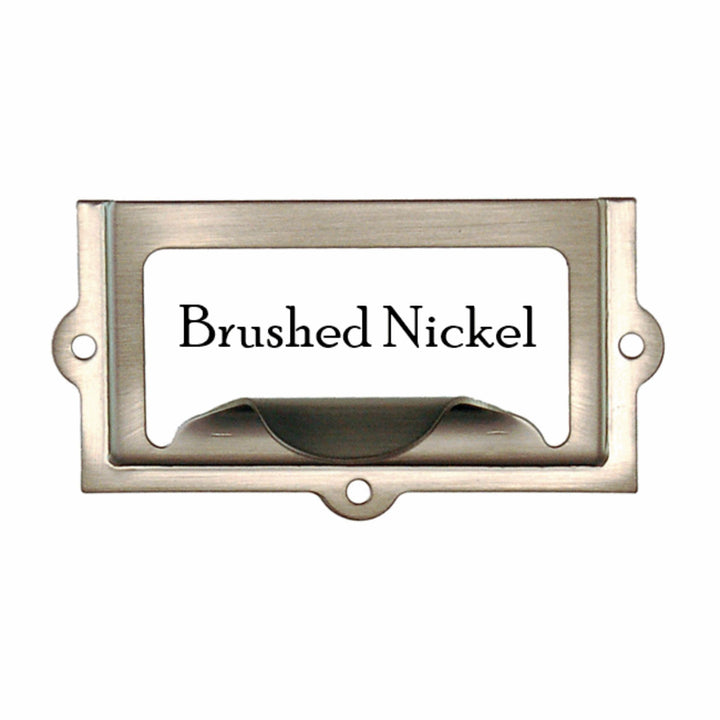 2" File Cabinet Card Holder w/Pull Furniture Hardware Restoration Supplies