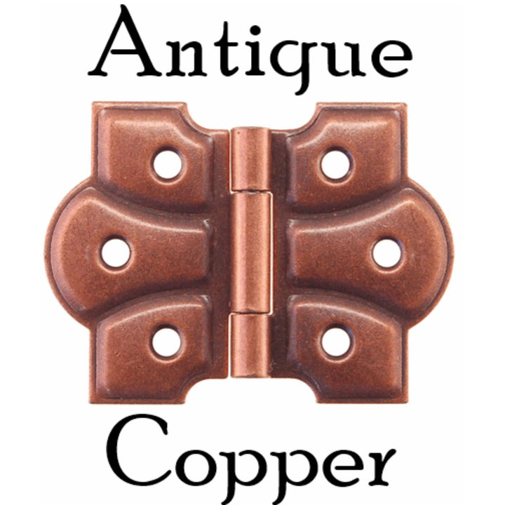 Embossed Cabinet Hinge Furniture Hardware Restoration Supplies Antique Copper