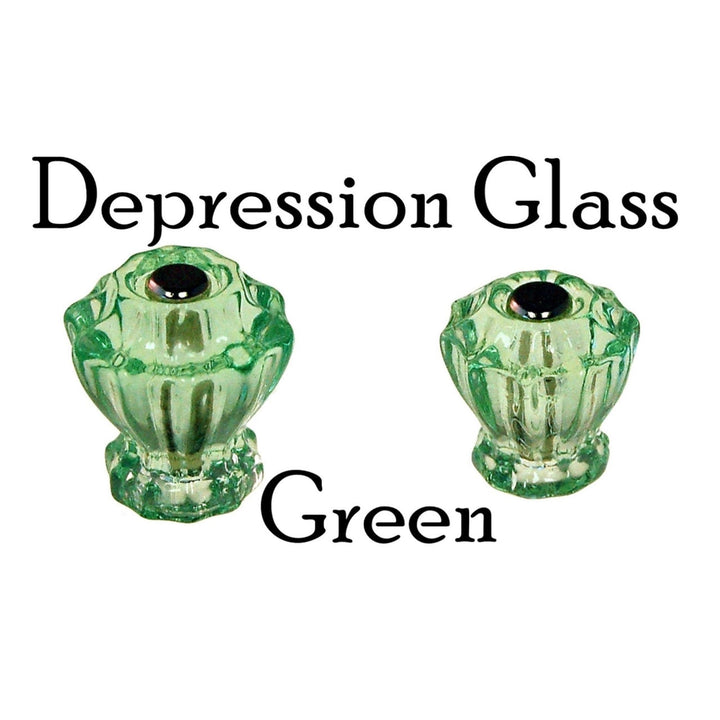 Fluted Glass Knob Vintage Old-Cut Replica Front Mounted Retro Depression Era Cabinet Hardware Restoration Supplies