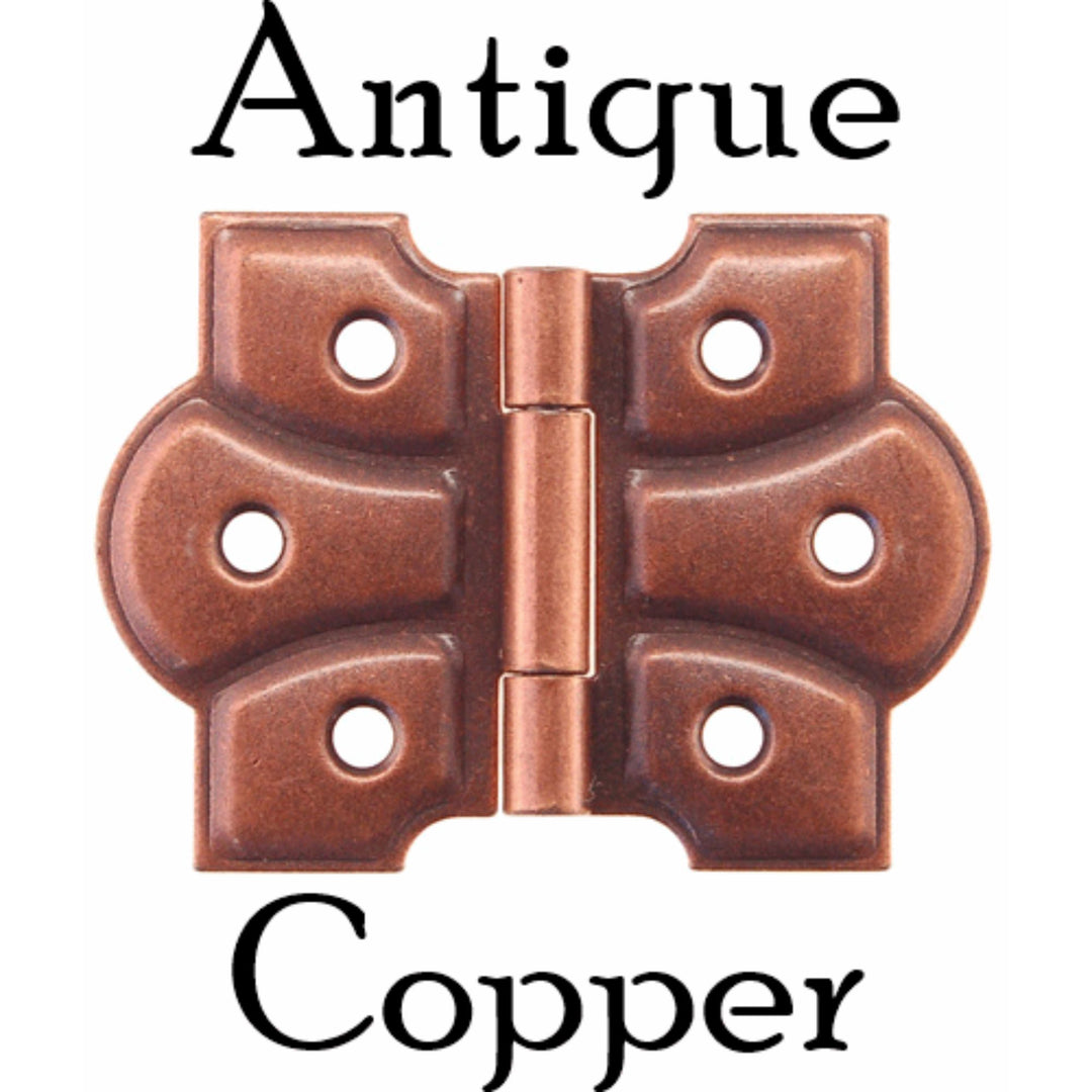 Embossed Cabinet Hinge Furniture Hardware Restoration Supplies Antique Copper  